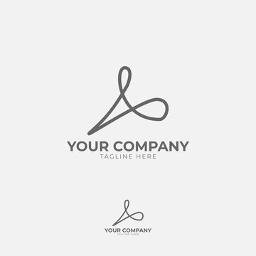 This logo features a prominent "A" in a geometric form. Its minimalist design with clean lines and sharp angles creates a modern and elegant look, ideal for brands that value simplicity