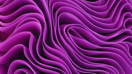 Obraz premium Dynamic Wavy Abstract Background in Vibrant Violet