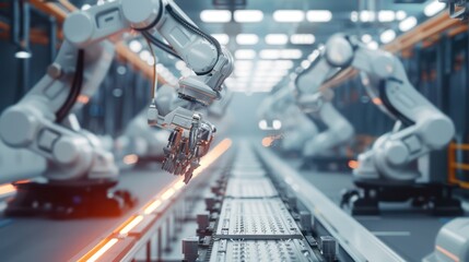 Industrial Robotics Automation: Assembly Line in Action