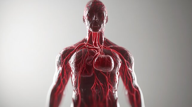 The human circulatory system comprises the heart, blood, and blood vessels, including the pulmonary circulation. Arteries transport blood from the heart, while veins return blood to the heart. 