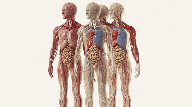 The human circulatory system comprises the heart, blood, and blood vessels, including the pulmonary circulation. Arteries transport blood from the heart, while veins return blood to the heart. 