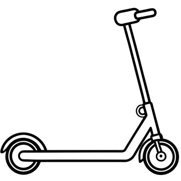 recommend clip art: Electric Scooter line Art Vector