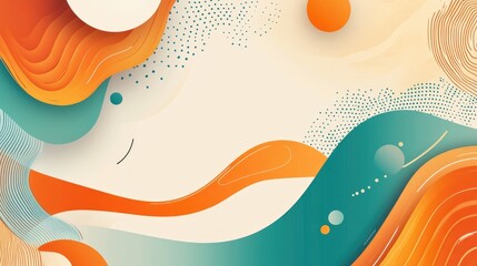 Abstract background design template for social media advertising featuring promotional elements for new arrival sales and banners