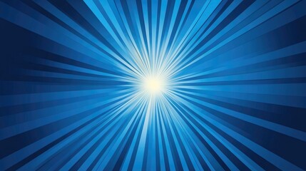 Abstract blue backdrop featuring a starburst effect