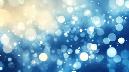 Abstract illustration featuring a blurred blue background with a defocused bokeh effect