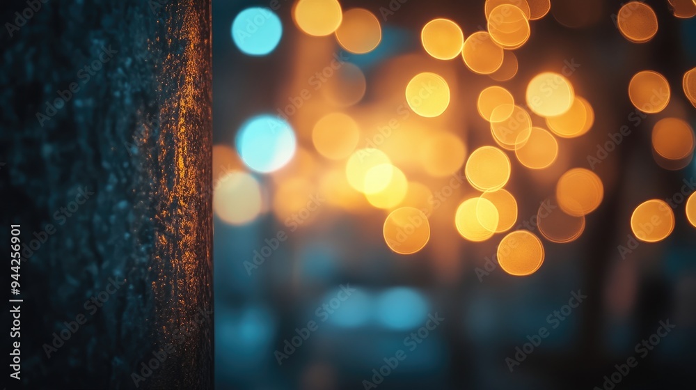 Poster bokeh effect creating a smooth blur in the background enhancing the focus on the subject in the fore