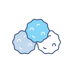 Snowball  vector icon