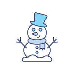 Snowman  vector icon