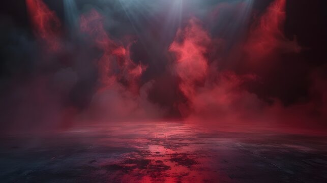 red smoke stage studio abstract fog texture
