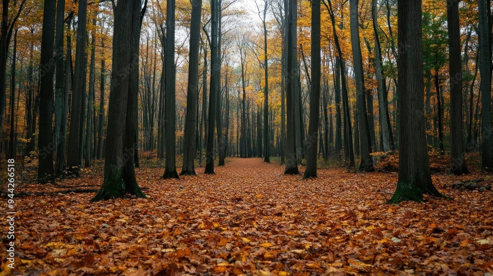 Poster Autumnal Forest Path