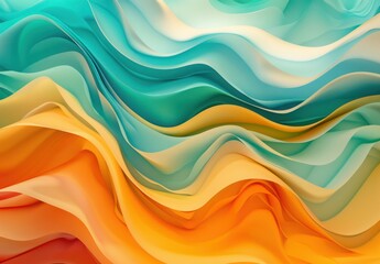 Obraz premium Abstract Wavy Background with Vibrant Colors