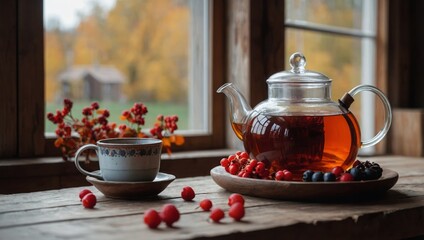 autumn red tea