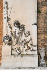 Grabstelle auf dem Friedhof San Michele in Venedig