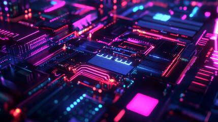 Obraz premium A futuristic hexagon abstract background designed to represent the analysis and automation of data in the realm of artificial intelligence and big data. The 3D design features interlocking hexagonal p