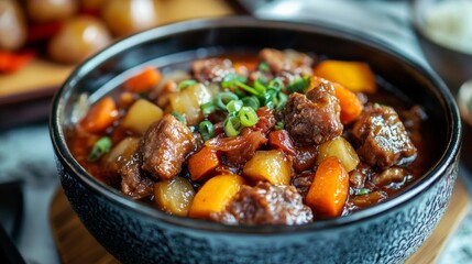 The national cuisine of Macau. "tacho" (stewed dish of Chinese vegetables and various types of meat)