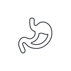 stomach icon vector illustration. stomach symbol isolated on white background