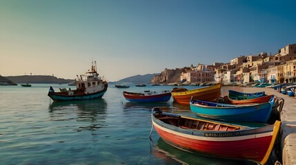 Fototapeta premium boats in the port