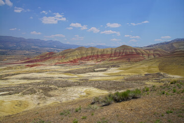 Striated red and brown paleosols in the Painted Hills