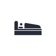 sleep icon vector illustration. sleep symbol isolated on white background