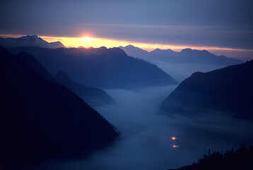 Sunset, Middle Fork Cascade River