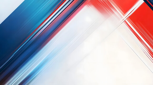 red blue white sporty background, speed motion design with spot strip and copy space, modern minimal in cheerful and freedom energy feeling