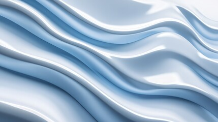Fototapeta premium Three dimensional render of wavy pattern. waves abstract background texture