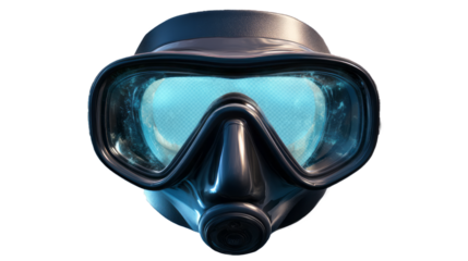 A dive mask on transparency background PNG