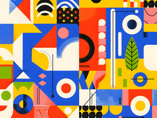 Soft Geometric Watercolor Pattern with Overlapping Pastel Triangles 