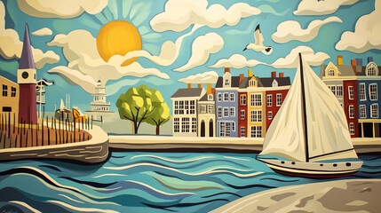 Naklejka premium Charleston