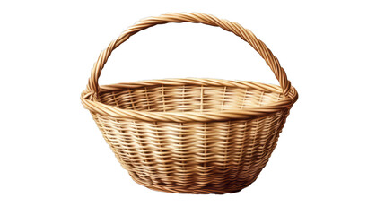 Obraz premium A photorealistic image of a basket isolate on transparency background png