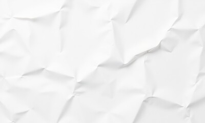 Fototapeta premium Recycled white paper seamless texture creased and crumpled pattern high resolution background