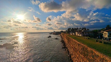 Galle ocean shore Sri Lanka