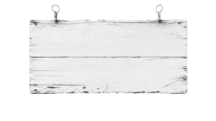  white wooden sign, a light wooden sign on a long wooden pole on transparency background PNG