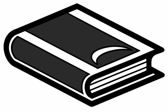 recommend clip art: Book icon vector black silhouette