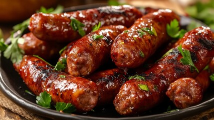 The national cuisine of Macau. Churico (Portuguese sausages) 