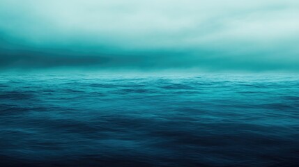 Obraz premium Navy Cyan Gradient. Dark Green Cyan Gradient for Ocean Banner Editing Style Effect