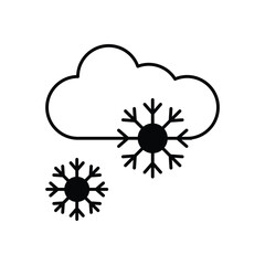 Snow Weather vector icon