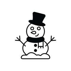 Snowman  vector icon