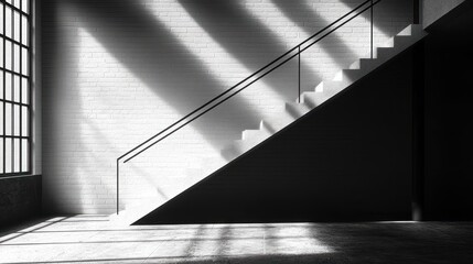 Minimalist Staircase with Natural Light