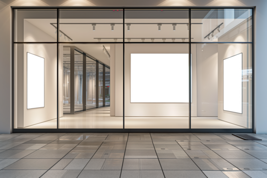 A large window with a white sign on it, Mockups, Transparent PNG - Powered by Adobe