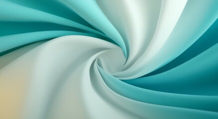 Fototapeta premium abstract background with a white fabric texture in motion on a light blue-grey background.