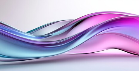 abstract background with a white fabric texture in motion on a light blue-grey background.