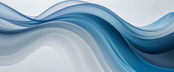 Fototapeta premium Abstract background Transparent multicolored waves. Vibe of movement and magic. AI generated