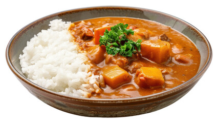 PNG A japanese dish of japanese curry with rice food meal bowl.