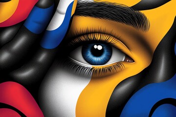 Sign languages and educational campaigns, illustrated with vibrant posters promoting sign language learning and awareness