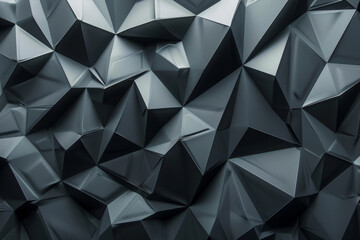 Fototapeta premium A black and white image of a wall with many triangles
