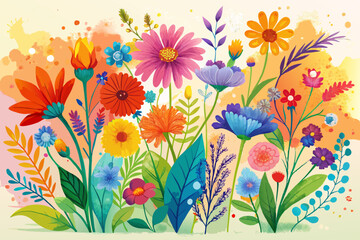 background with flowers