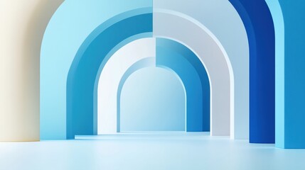 Modern Minimalist Tech Design: Clean Geometric Shapes in Hyper-Realistic Style