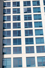 Window in building. Architectural detail. Background of architecture. Modern background. Modern facade background. Architecture. Building facade architecture. Building background. Window facade