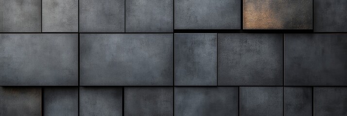 Naklejka premium A textured concrete wall displays a variety of shades and patterns, creating an industrial aesthetic in a modern space